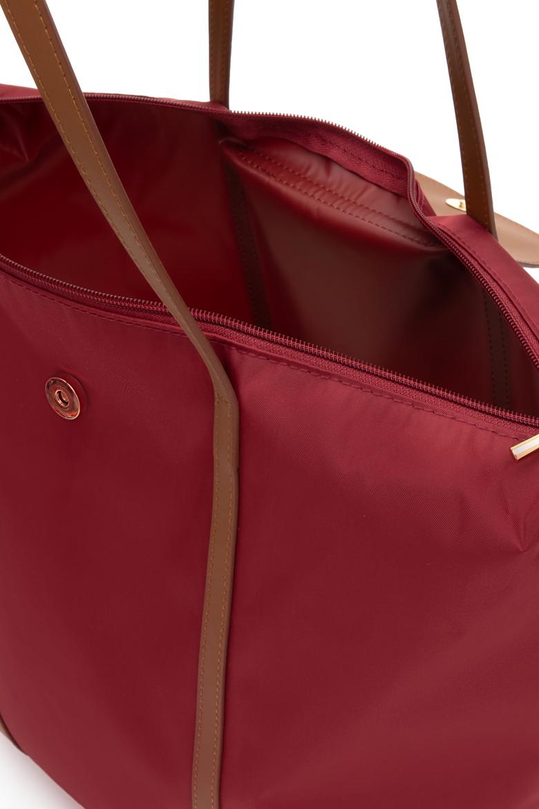 Kadın Bordo Kapitone Kol Çantası - 50317834003