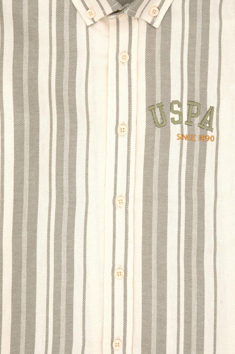 Erkek Çocuk Açık Haki Uzun Kollu Gömlek