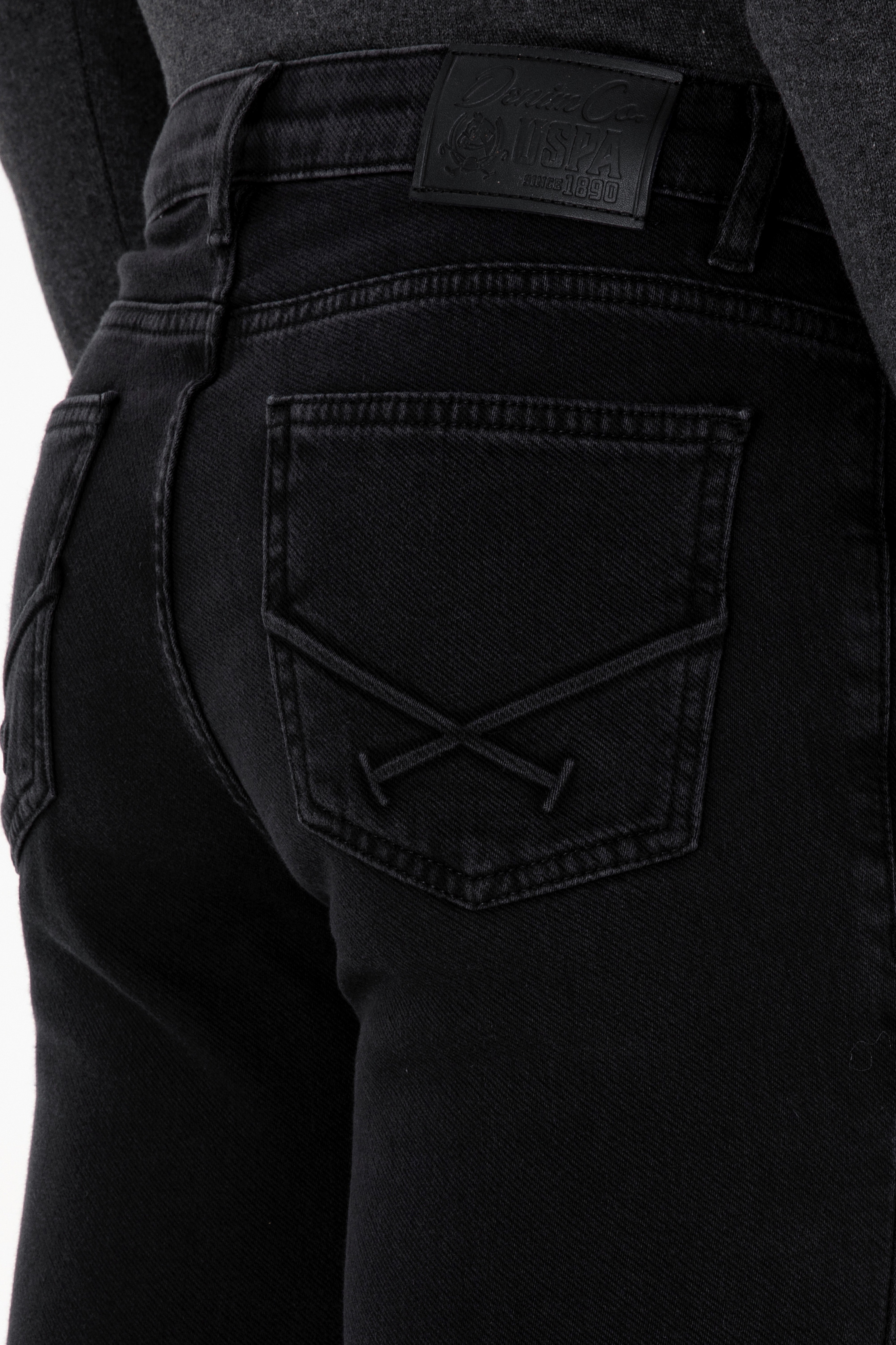 Erkek Siyah Slim Fit Jean Pantolon - Image 6