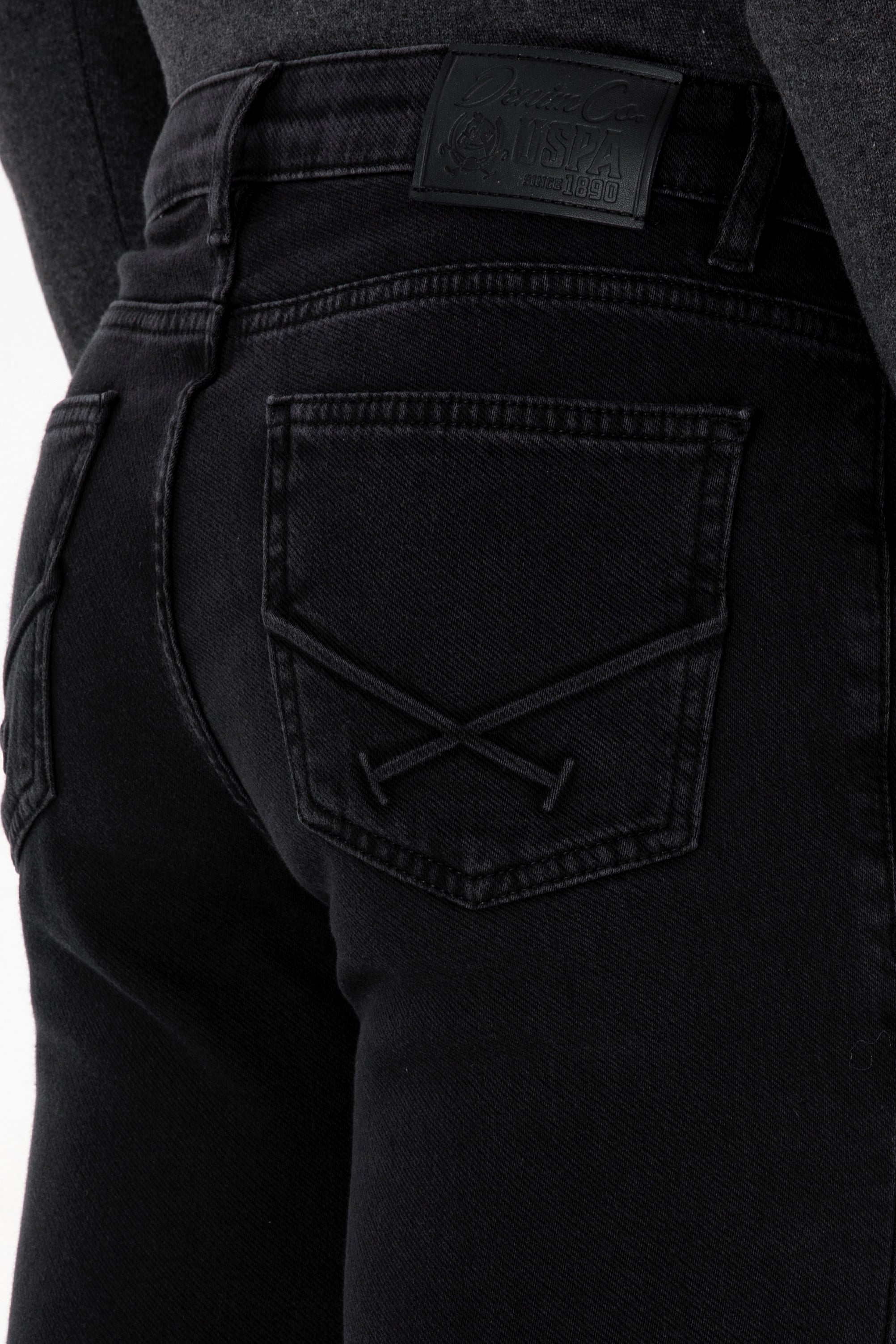 Erkek Siyah Slim Fit Jean Pantolon