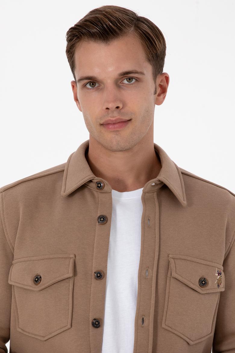 Erkek Camel Örme Gömlek - 50316673014