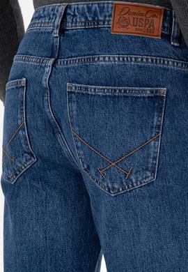 Erkek Mavi Straight Fit Jean Pantolon - 50308169033