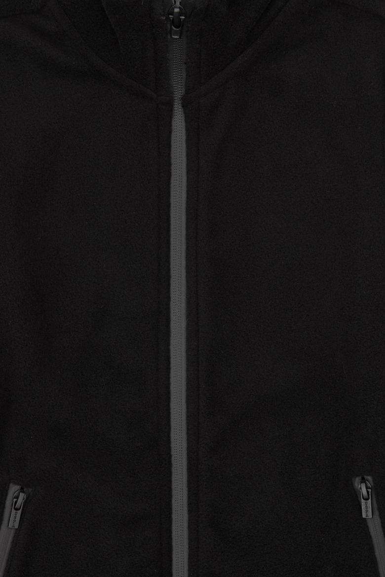 Erkek Çocuk Siyah Fermuarlı Sweatshirt - 50313853057