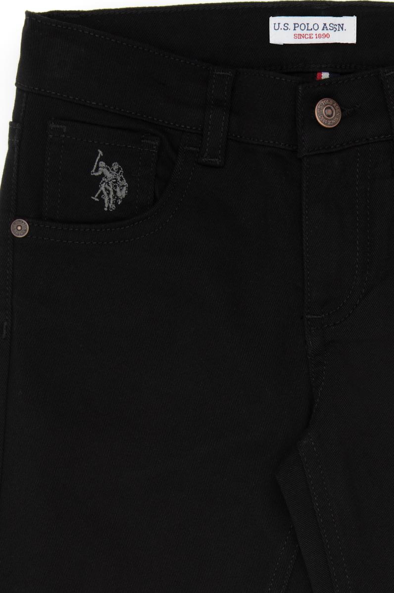 Erkek Çocuk Siyah Kanvas Pantolon