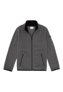 Erkek Çocuk Gri Fermuarlı Sweatshirt - 50313853015