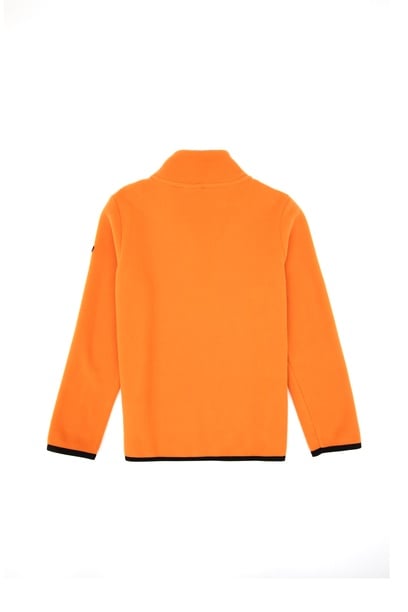 Erkek Çocuk Bakır Yarım Fermuarlı Polar Sweatshirt