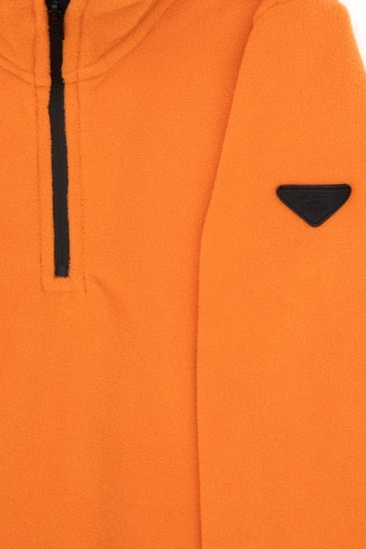 Erkek Çocuk Bakır Yarım Fermuarlı Polar Sweatshirt