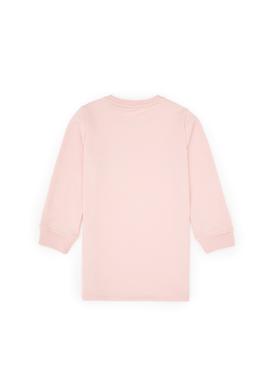 Kız Çocuk Toz Pembe Payet İşlemeli Sweat Örme Elbise - 50315624015