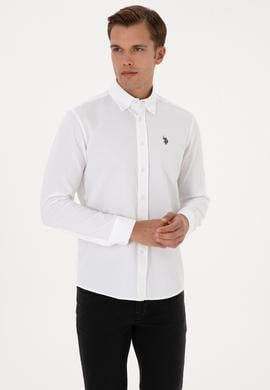 Erkek Beyaz Uzun Kollu Gömlek - 50308611006