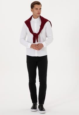 Erkek Beyaz Uzun Kollu Gömlek - 50308611006