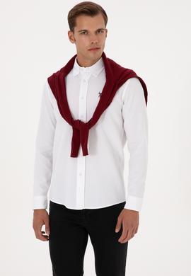 Erkek Beyaz Uzun Kollu Gömlek - 50308611006