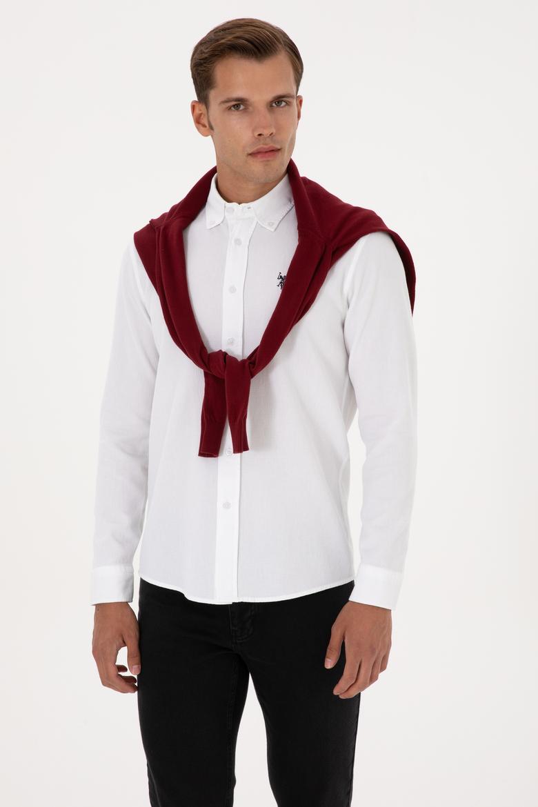 Erkek Beyaz Uzun Kollu Gömlek - 50308611006