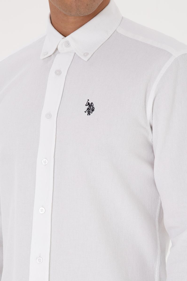 Erkek Beyaz Uzun Kollu Gömlek