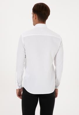 Erkek Beyaz Uzun Kollu Gömlek - 50308611006