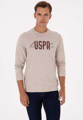 Erkek Regular Fit Bisiklet Yaka Taş İnce Sweatshirt - 50315570008