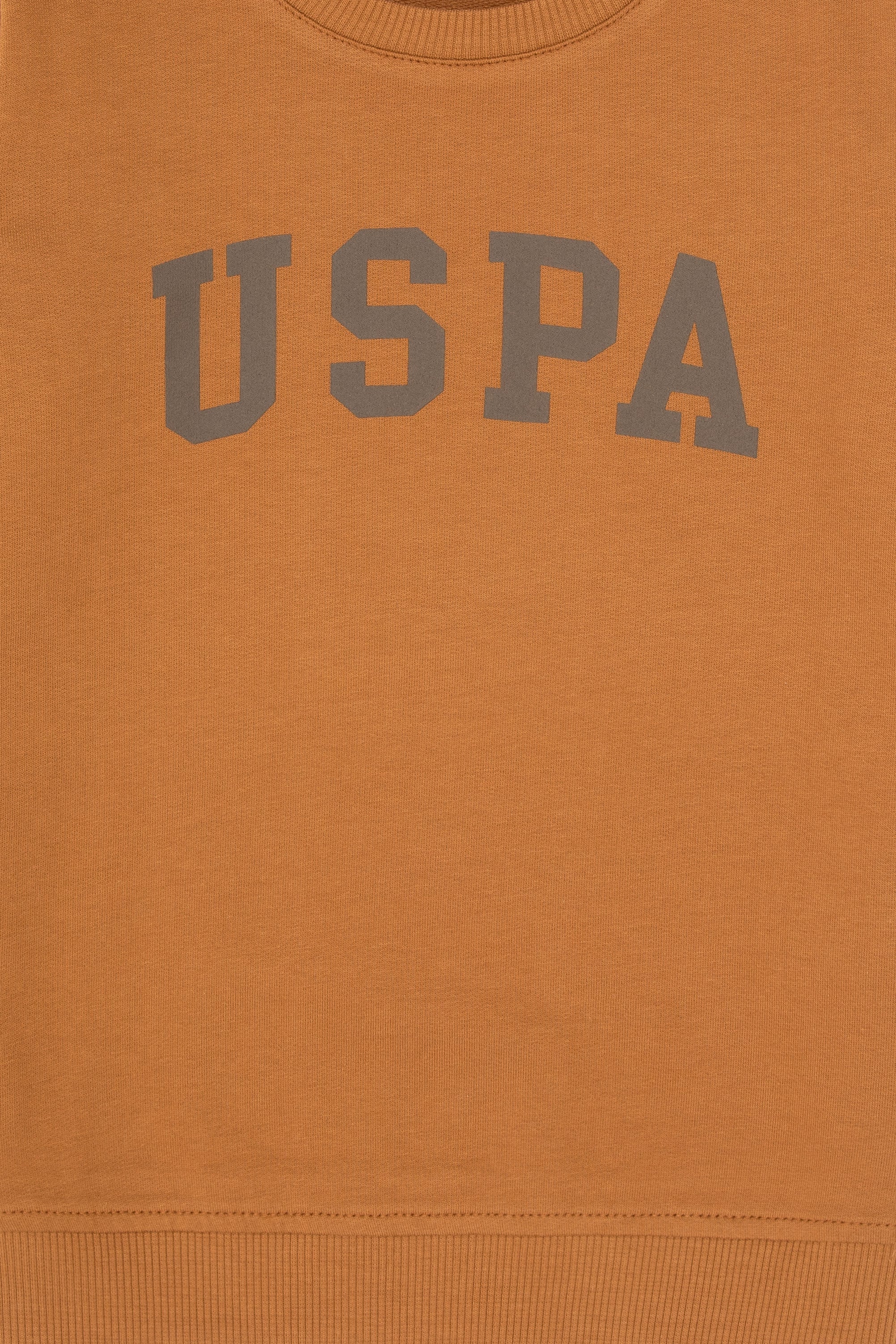 Erkek Çocuk Camel Basic Bisiklet Yaka Sweatshirt