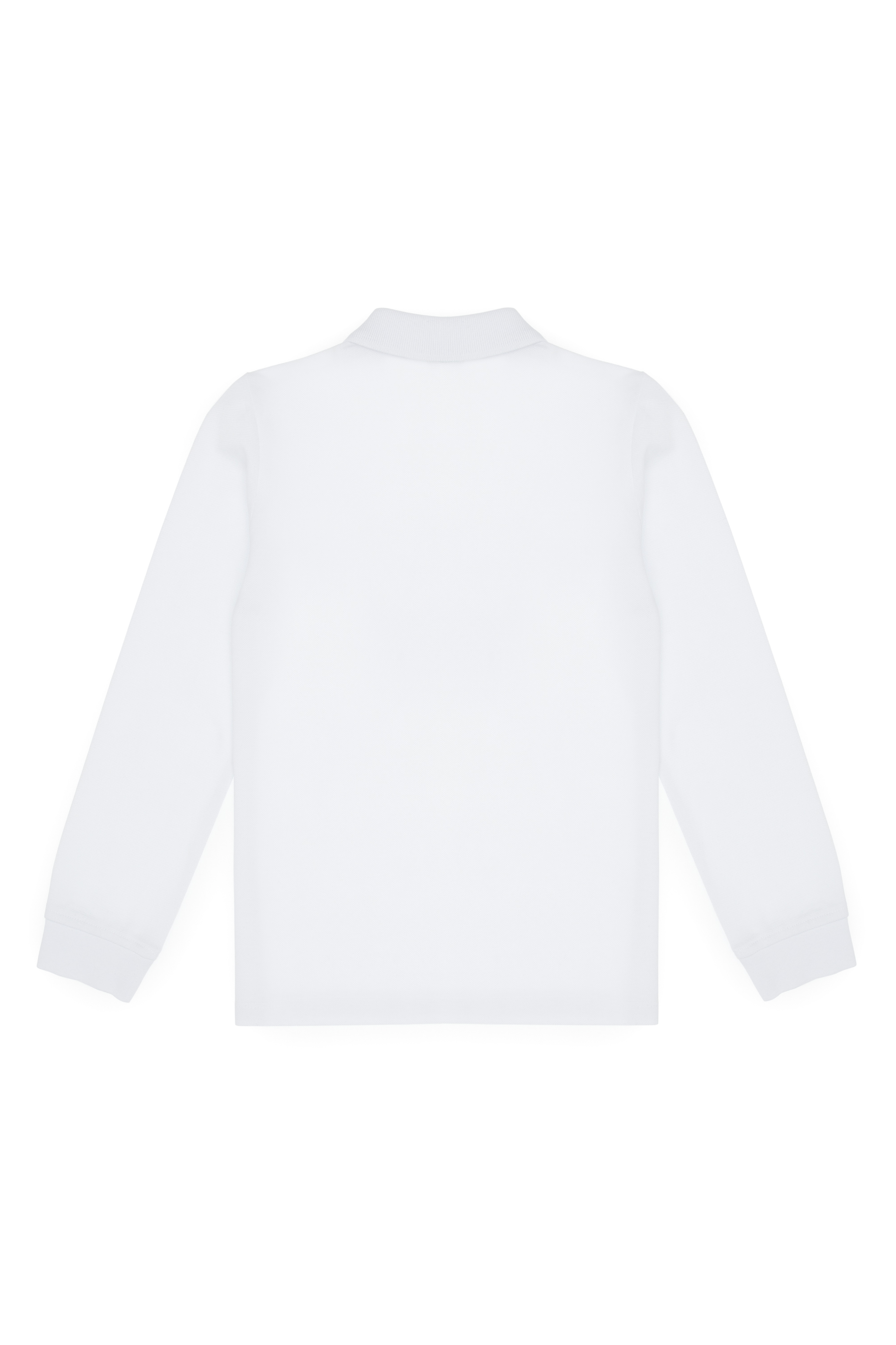 Erkek Çocuk Beyaz Basic Polo Yaka Sweatshirt - Image 7