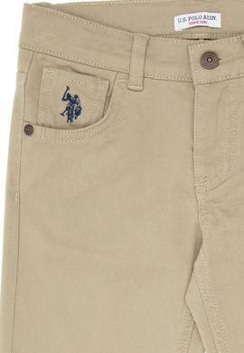 Erkek Çocuk Açık Haki Kanvas Pantolon - 50317183052