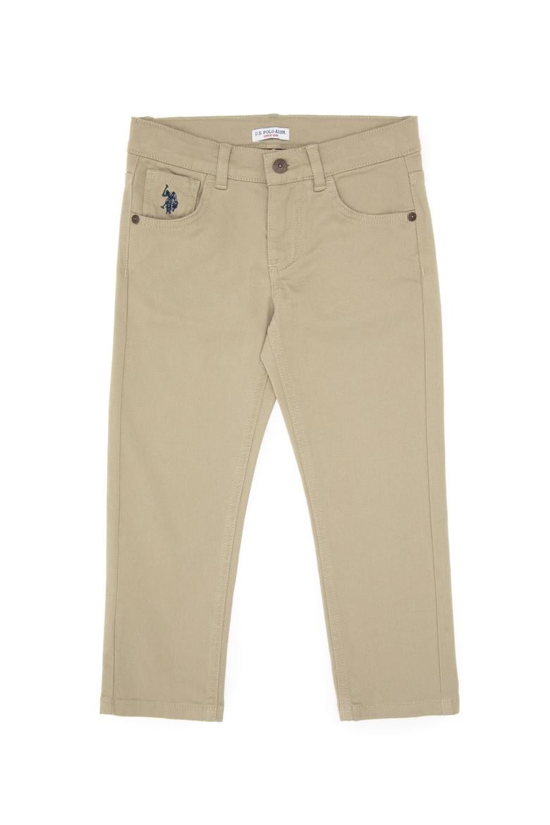Erkek Çocuk Açık Haki Kanvas Pantolon - 50317183052