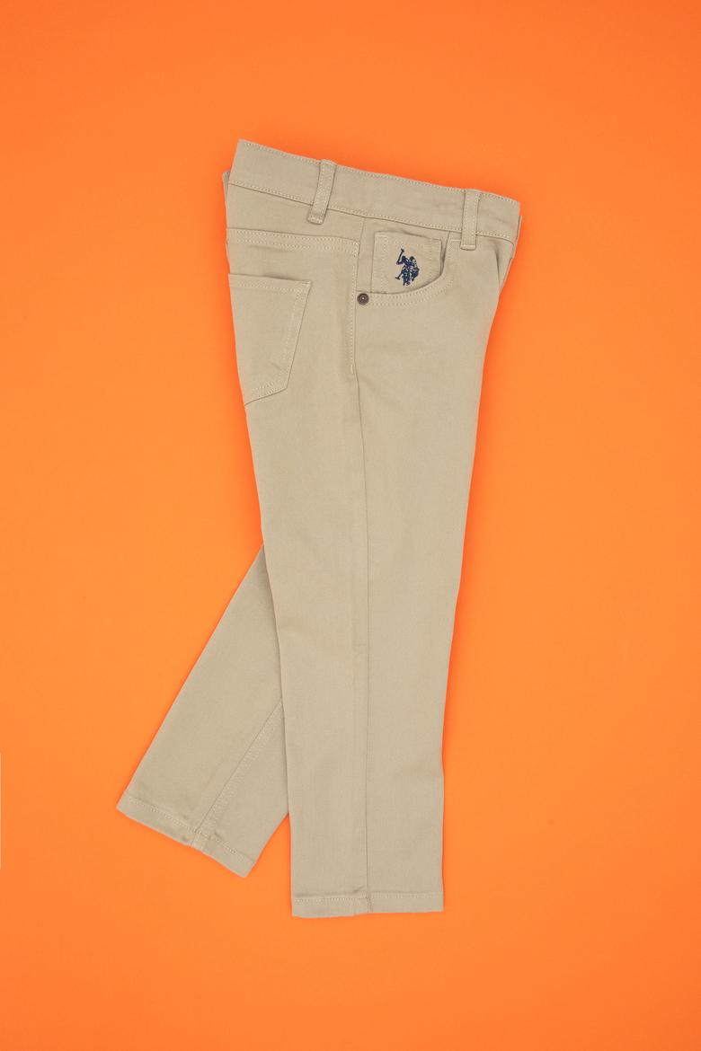 Erkek Çocuk Açık Haki Kanvas Pantolon - 50317183052