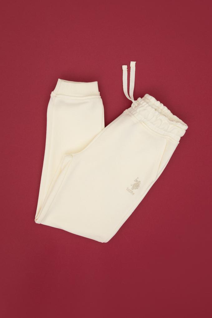 Kız Çocuk Krem Jogger Eşofman Altı