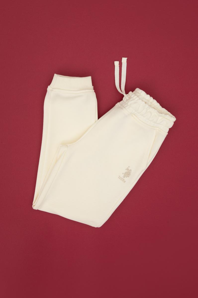 Kız Çocuk Krem Jogger Eşofman Altı