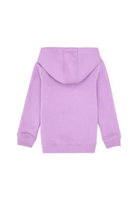 Kız Çocuk Lila Payet İşlemeli Şardonlu Kapüşonlu Basic Sweatshirt - 50314257004