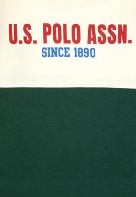 Erkek Çocuk Koyu Yeşil Bisiklet Yaka Sweatshirt - 50316494009