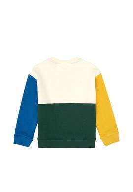 Erkek Çocuk Koyu Yeşil Bisiklet Yaka Sweatshirt - 50316494009