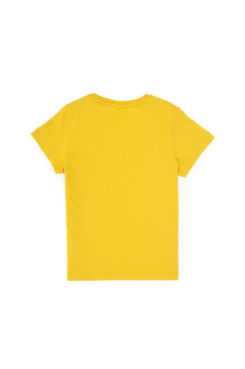 Erkek Çocuk Sarı Bisiklet Yaka Süprem Tişört
