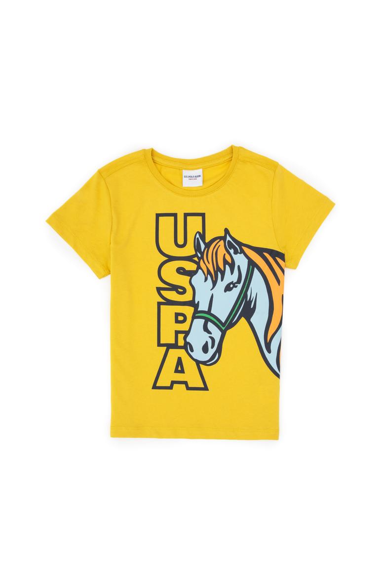 Erkek Çocuk Sarı Bisiklet Yaka Süprem Tişört