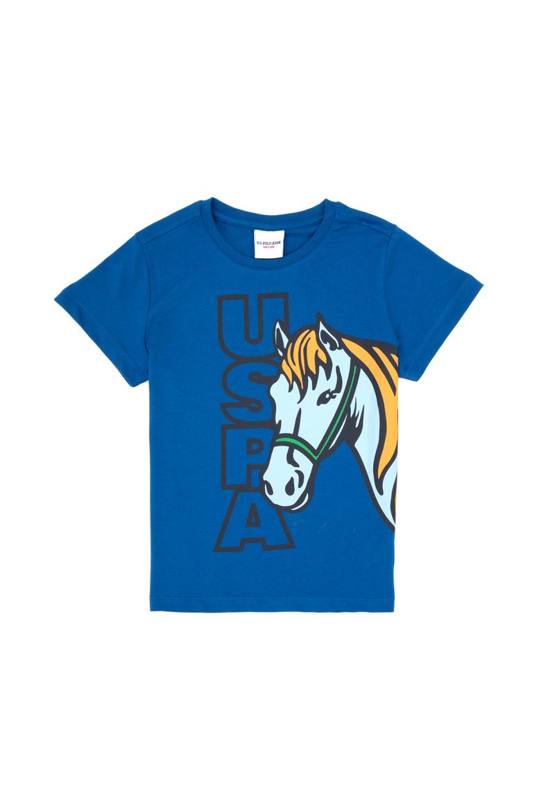 Erkek Çocuk Saks Bisiklet Yaka Süprem Tişört