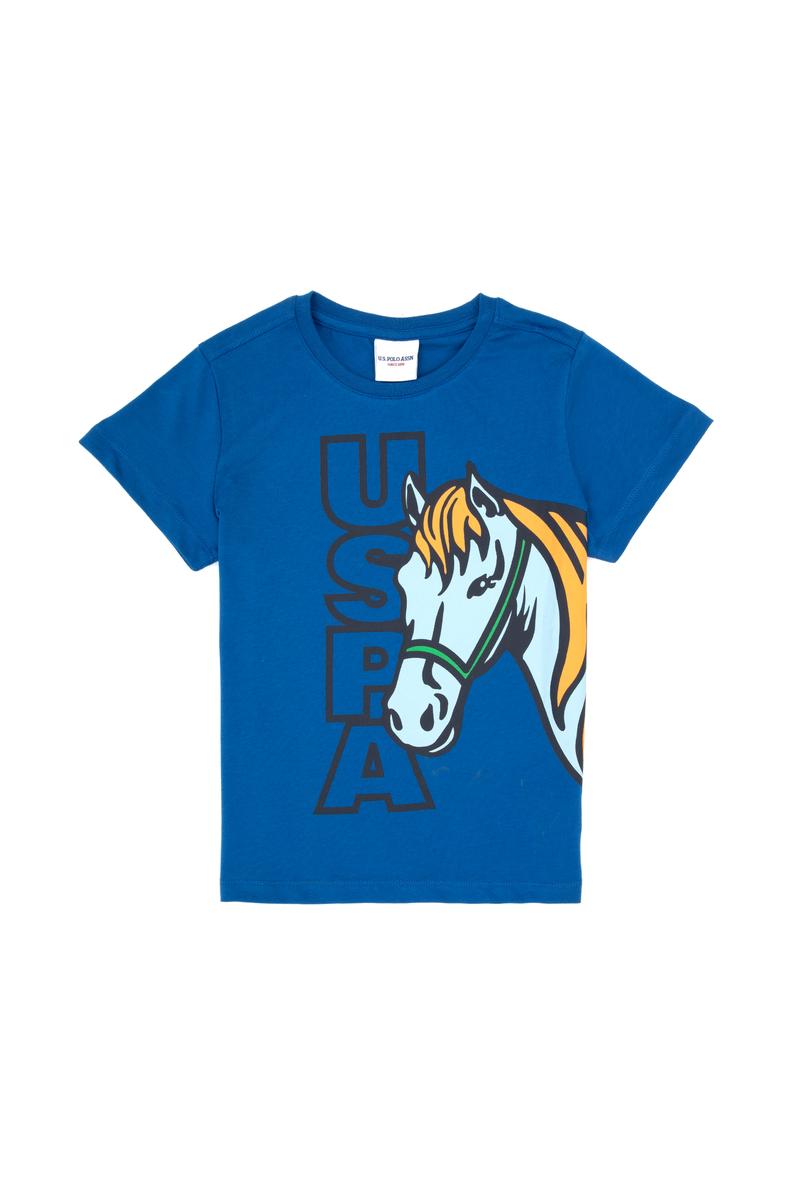 Erkek Çocuk Saks Bisiklet Yaka Süprem Tişört