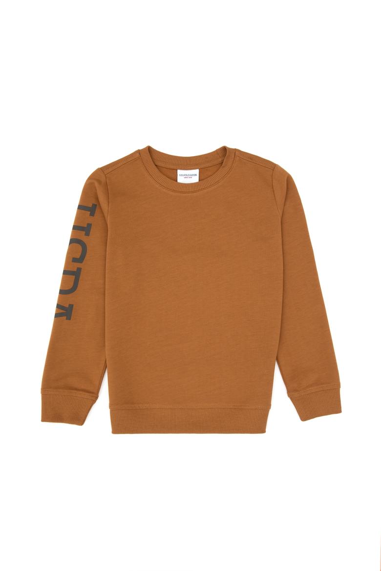 Erkek Çocuk Camel Basic Bisiklet Yaka Sweatshirt - 50313831074