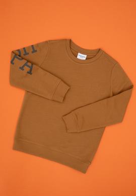 Erkek Çocuk Camel Basic Bisiklet Yaka Sweatshirt - 50313831074