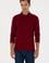 Erkek Regular Fit Polo Yaka Bordo Basic Sweatshirt