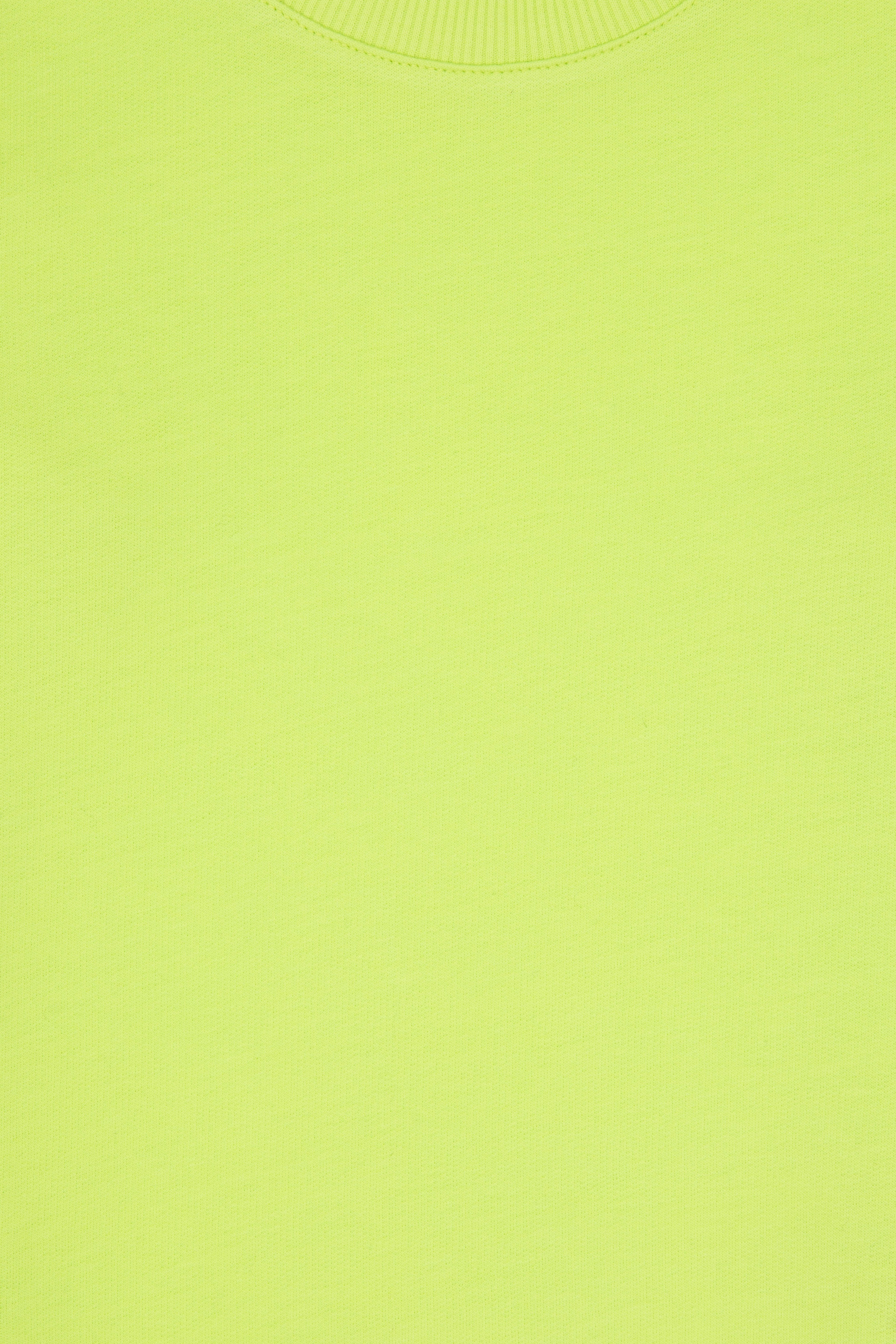 Erkek Çocuk Yeşil Basic Bisiklet Yaka Sweatshirt