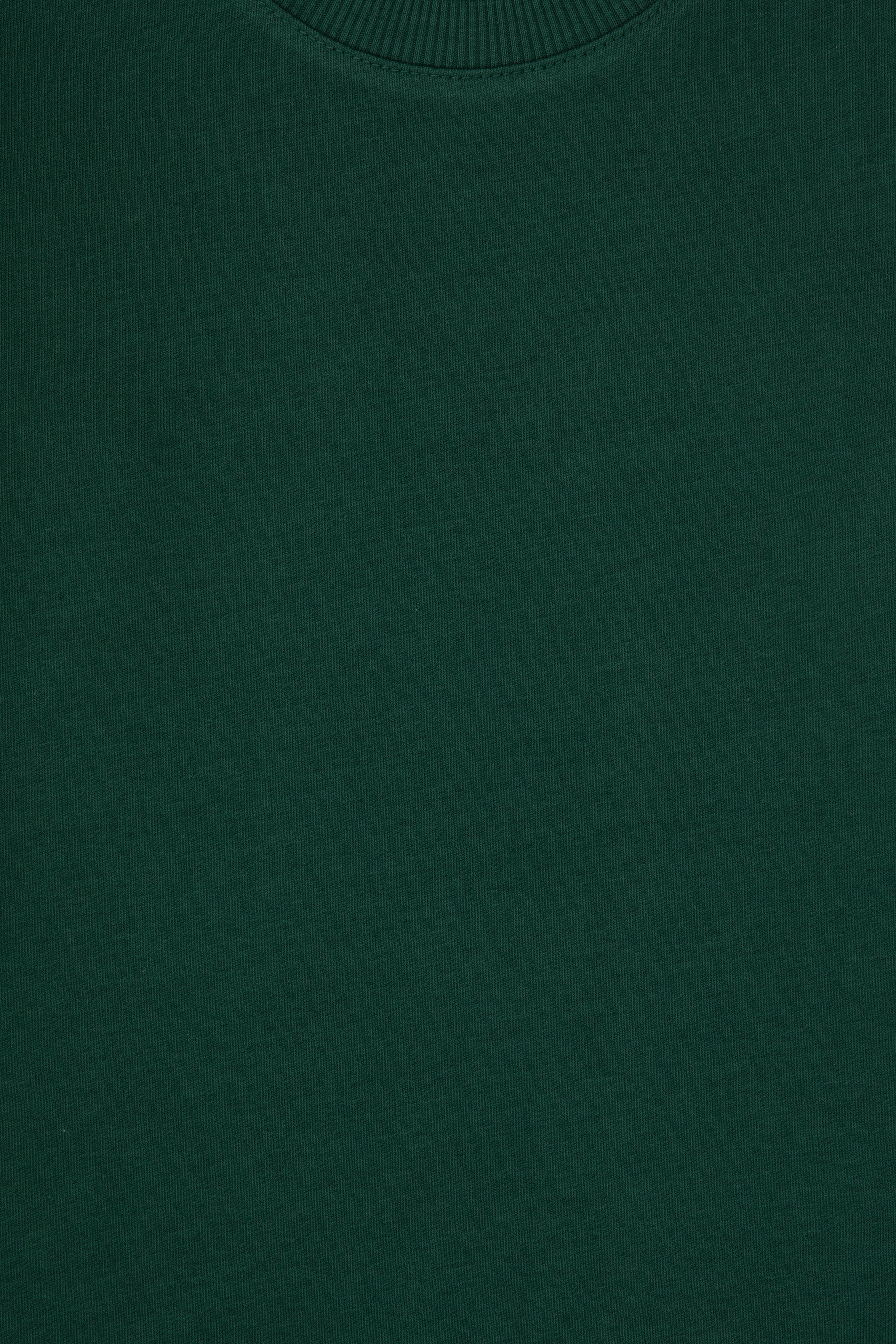 Erkek Çocuk Koyu Yeşil Basic Bisiklet Yaka Sweatshirt - Image 4