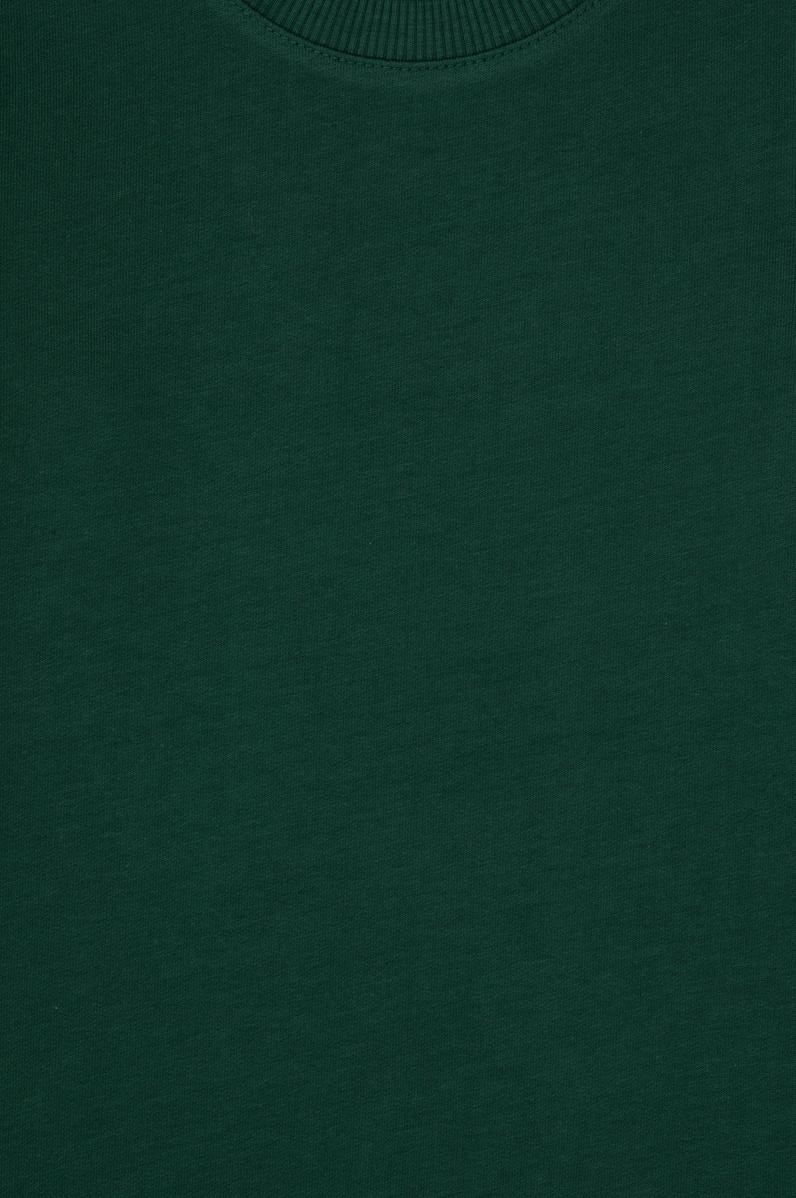 Erkek Çocuk Koyu Yeşil Basic Bisiklet Yaka Sweatshirt