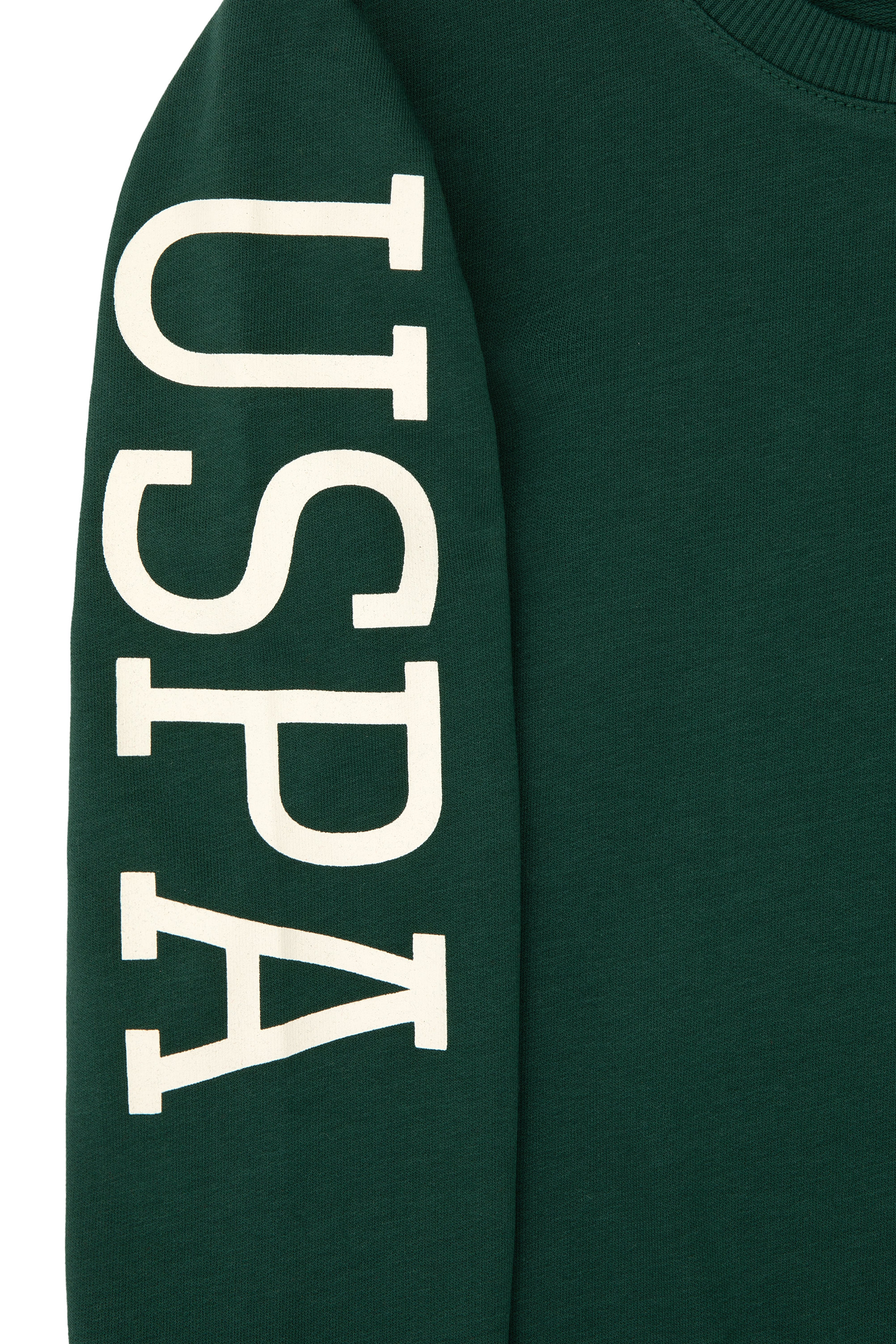 Erkek Çocuk Koyu Yeşil Basic Bisiklet Yaka Sweatshirt - Image 3