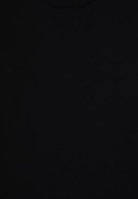 Erkek Çocuk Siyah Basic Bisiklet Yaka Sweatshirt - 50313831022