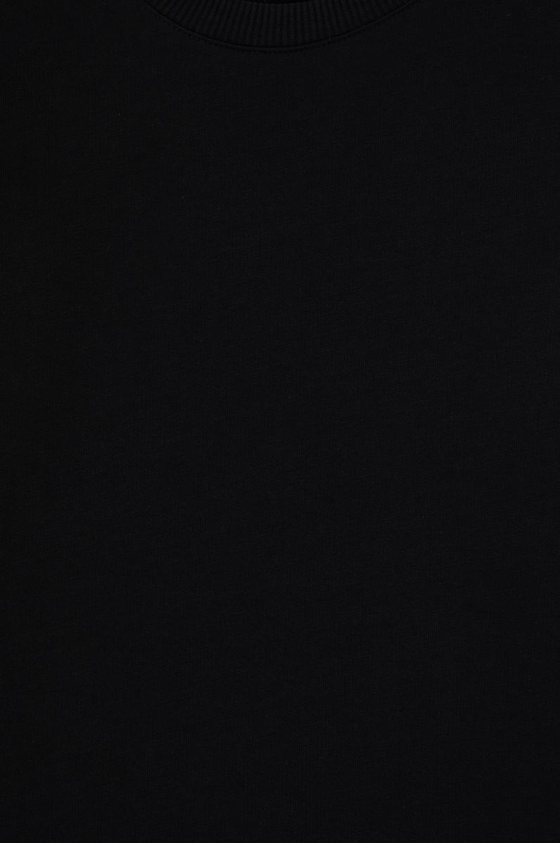 Erkek Çocuk Siyah Basic Bisiklet Yaka Sweatshirt