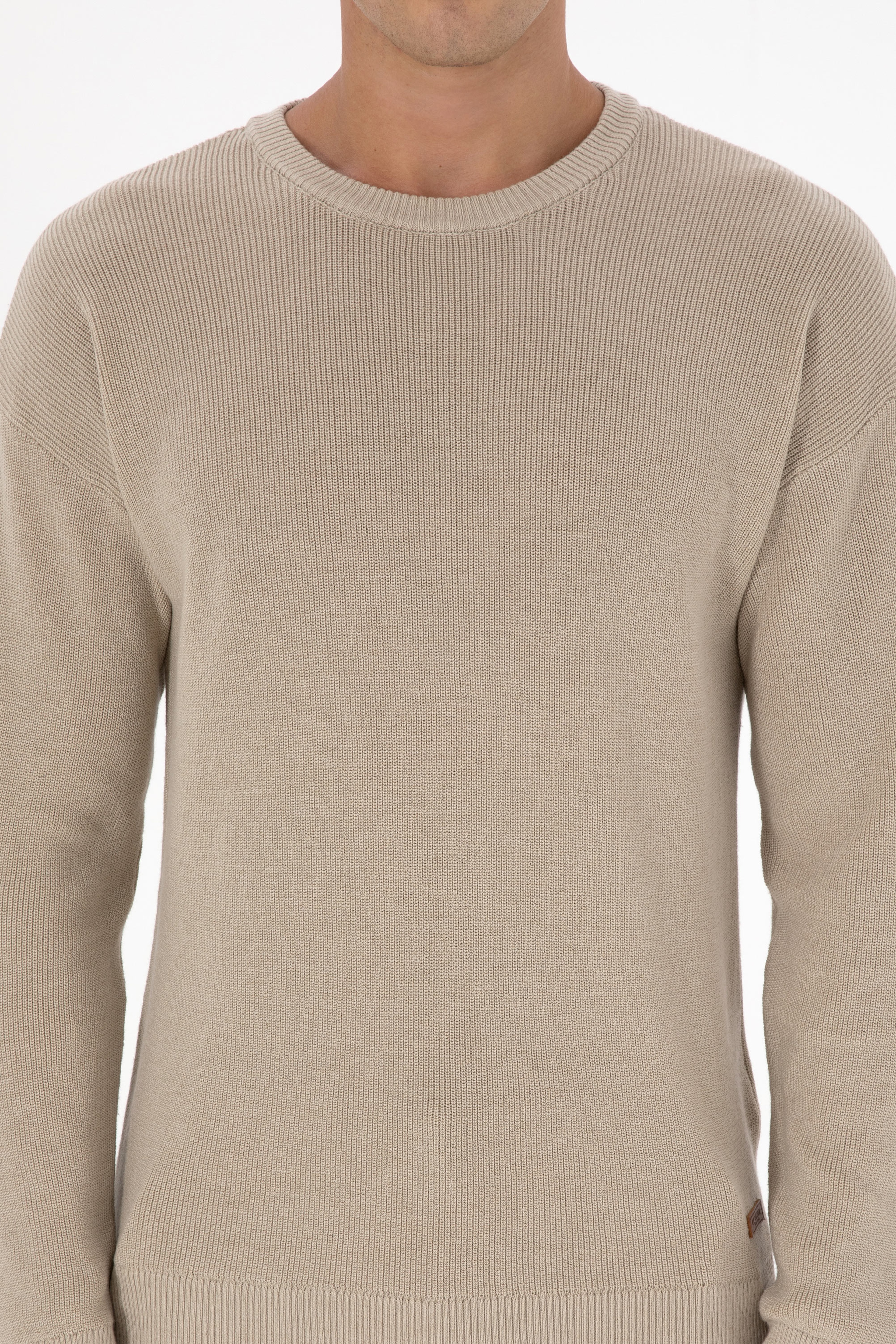 Erkek Comfort Fit Bisiklet Yaka Taş Melanj Basic Kazak - Image 6