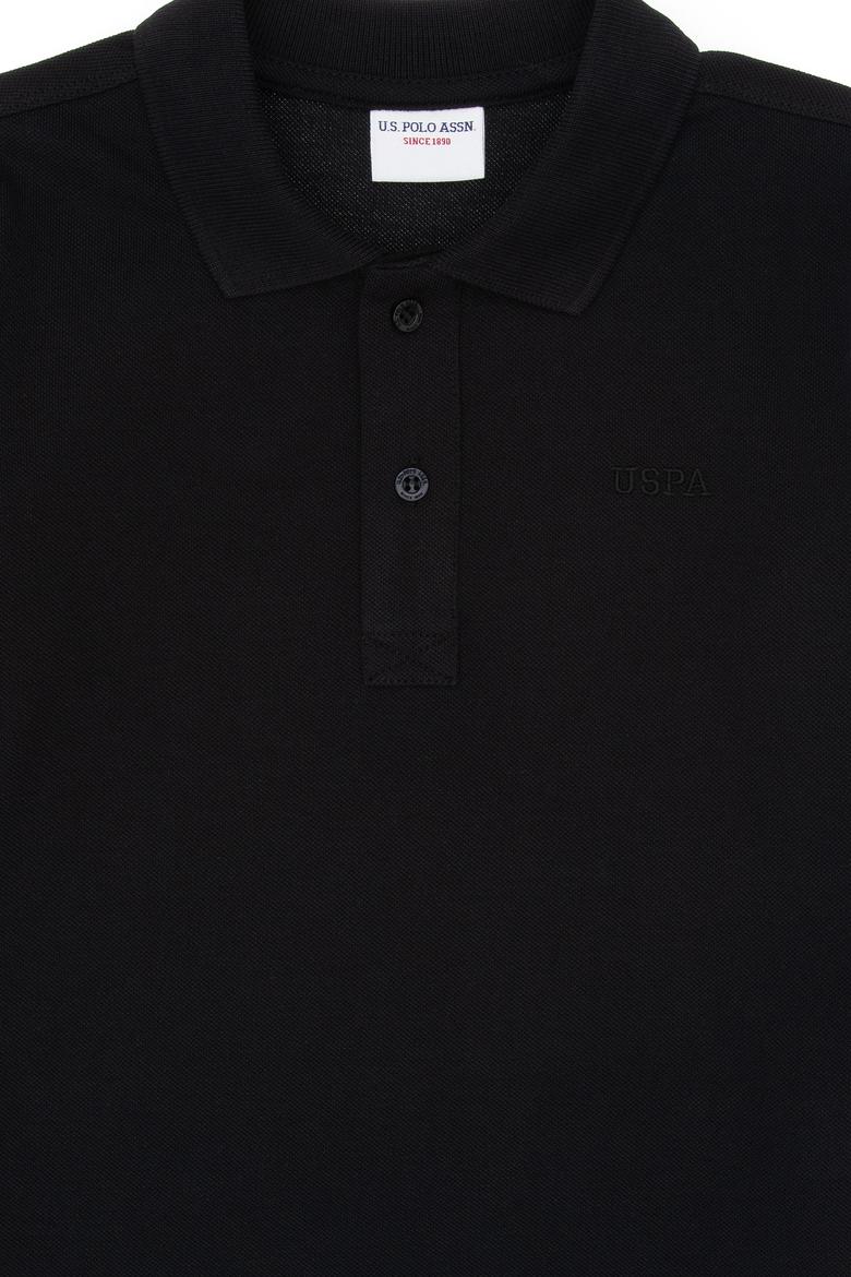 Erkek Çocuk Siyah Basic Polo Yaka Sweatshirt - 50313790031