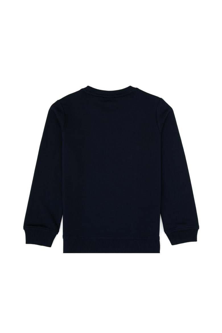 Erkek Çocuk Lacivert Basic Bisiklet Yaka Sweatshirt - 50313830047