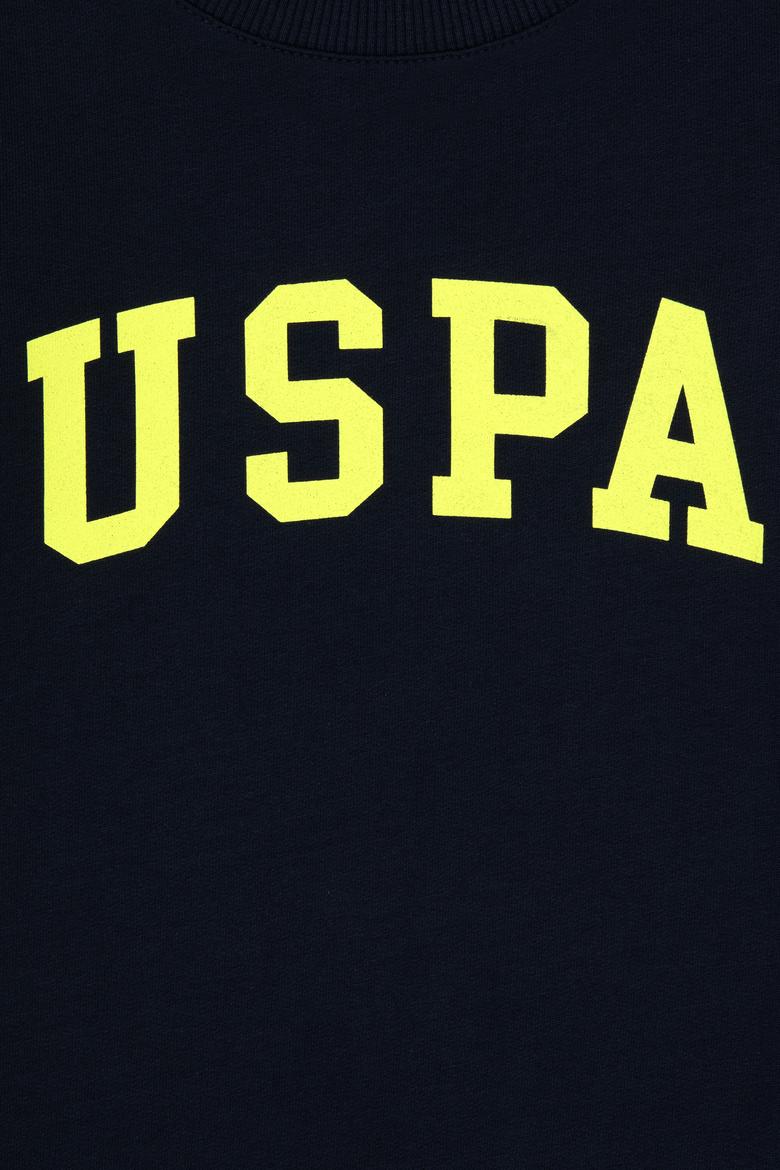 Erkek Çocuk Lacivert Basic Bisiklet Yaka Sweatshirt - 50313830047