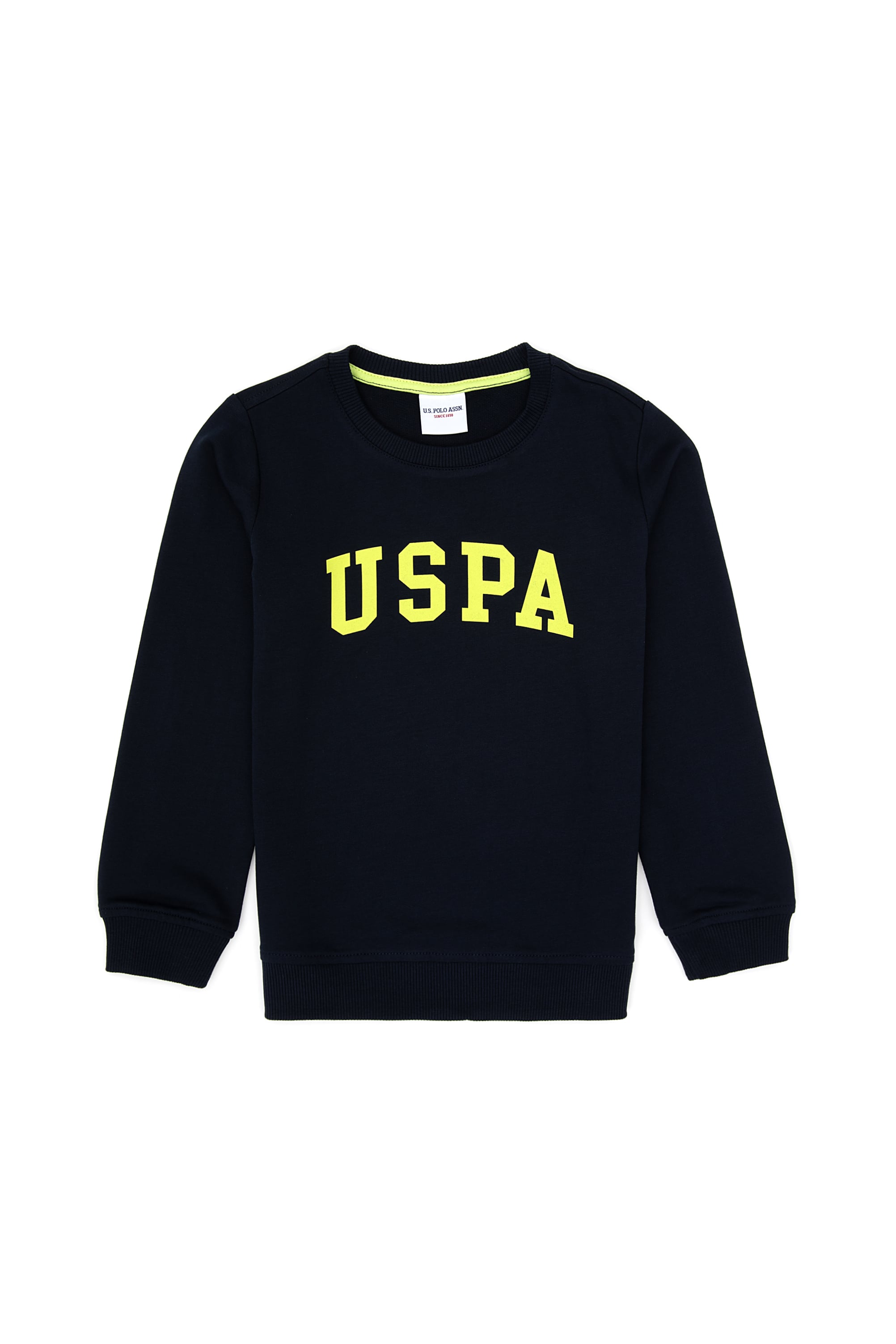 Erkek Çocuk Lacivert Basic Bisiklet Yaka Sweatshirt - Image 1