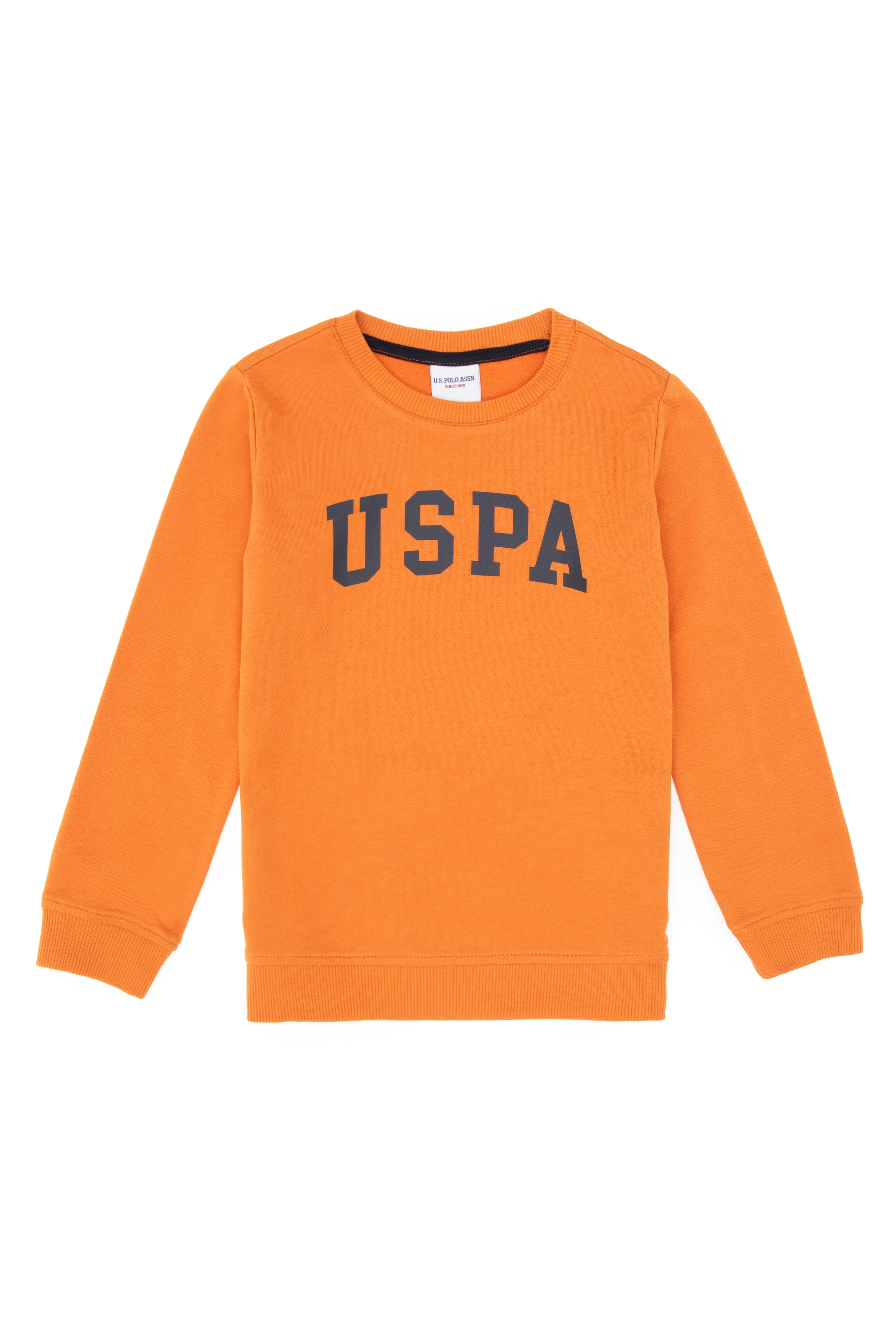 Erkek Çocuk Bakır Basic Bisiklet Yaka Sweatshirt
