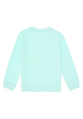 Erkek Çocuk Yeşil Basic Bisiklet Yaka Sweatshirt - 50313830231