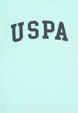 Erkek Çocuk Yeşil Basic Bisiklet Yaka Sweatshirt - 50313830231